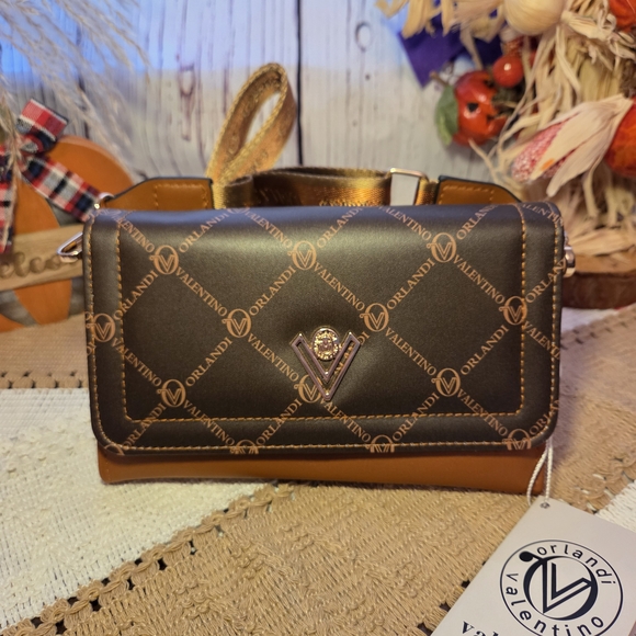 Valentino Orlandi Brown Crossbody Bag - Picture 1 of 7
